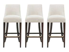 Beever Barstool in Cream (set of 3) - Ornate Home