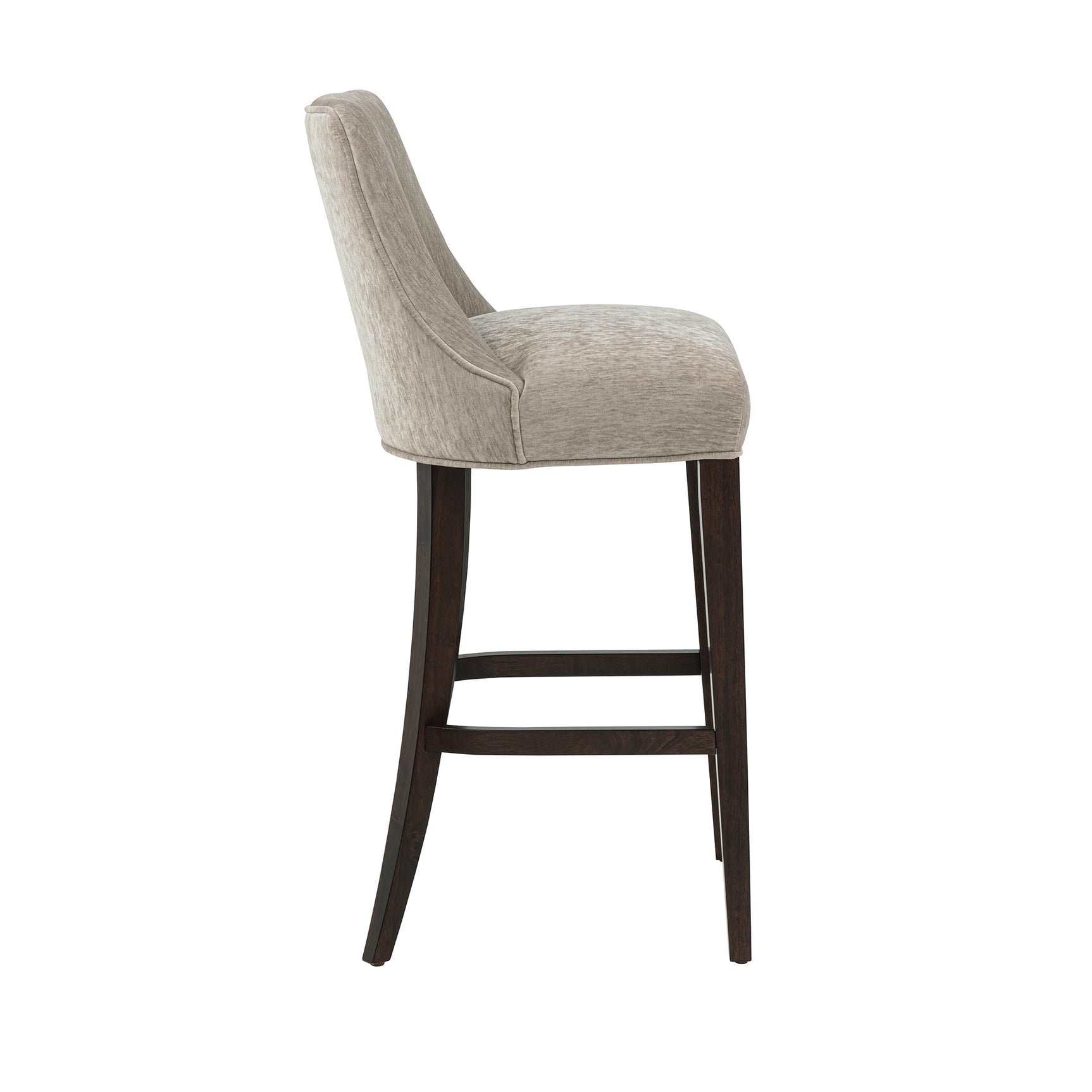 Beever Barstool in Taupe (set of 2) - Ornate Home