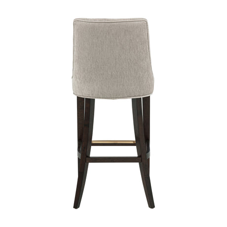 Beever Barstool in Taupe (set of 2) - Ornate Home