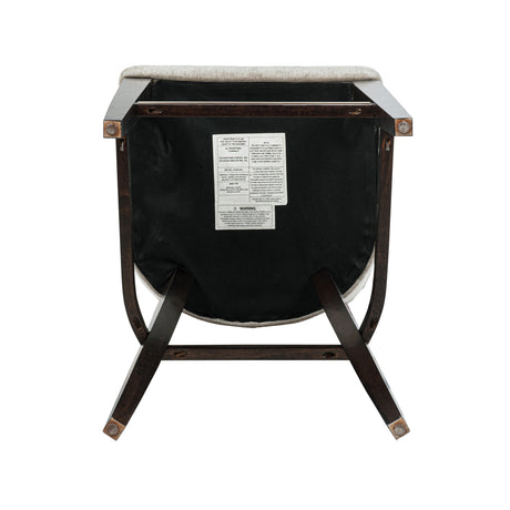 Beever Barstool in Taupe (set of 2) - Ornate Home