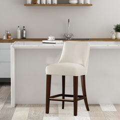 Beever Counter Stool in Cream - Ornate Home