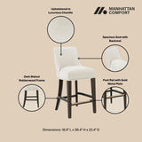 Beever Counter Stool in Cream - Ornate Home