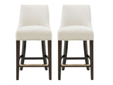 Beever Counter Stool in Cream (set of 2) - Ornate Home