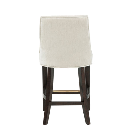 Beever Counter Stool in Cream (set of 2) - Ornate Home