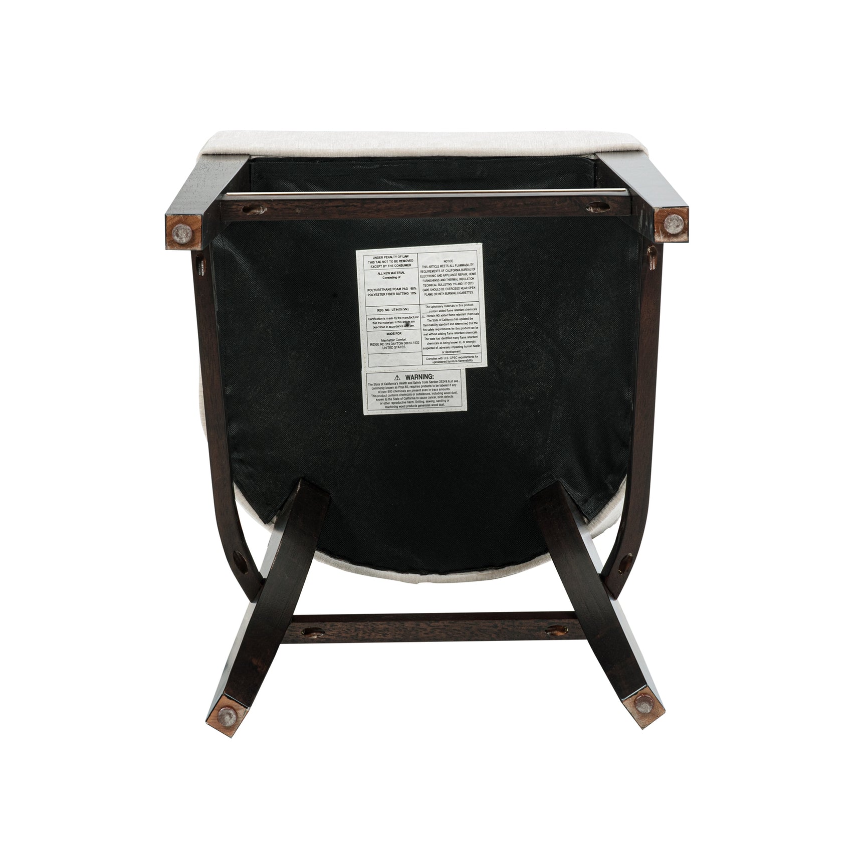 Beever Counter Stool in Cream (set of 2) - Ornate Home