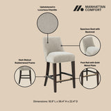 Beever Counter Stool in Taupe - Ornate Home