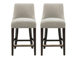 Beever Counter Stool in Taupe (set of 2) - Ornate Home