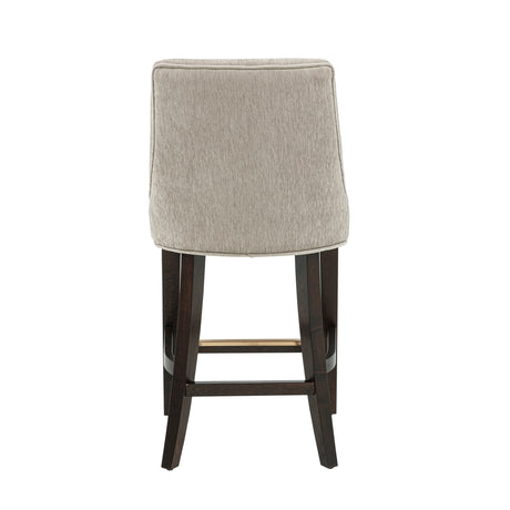 Beever Counter Stool in Taupe (set of 2) - Ornate Home
