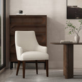 Beever Dining Armchair in Cream - Ornate Home