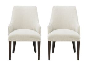 Beever Dining Armchair in Cream (set of 2) - Ornate Home