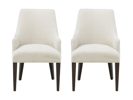 Beever Dining Armchair in Cream (set of 2) - Ornate Home