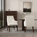Beever Dining Armchair in Cream (set of 2) - Ornate Home