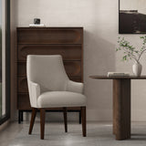 Beever Dining Armchair in Taupe - Ornate Home