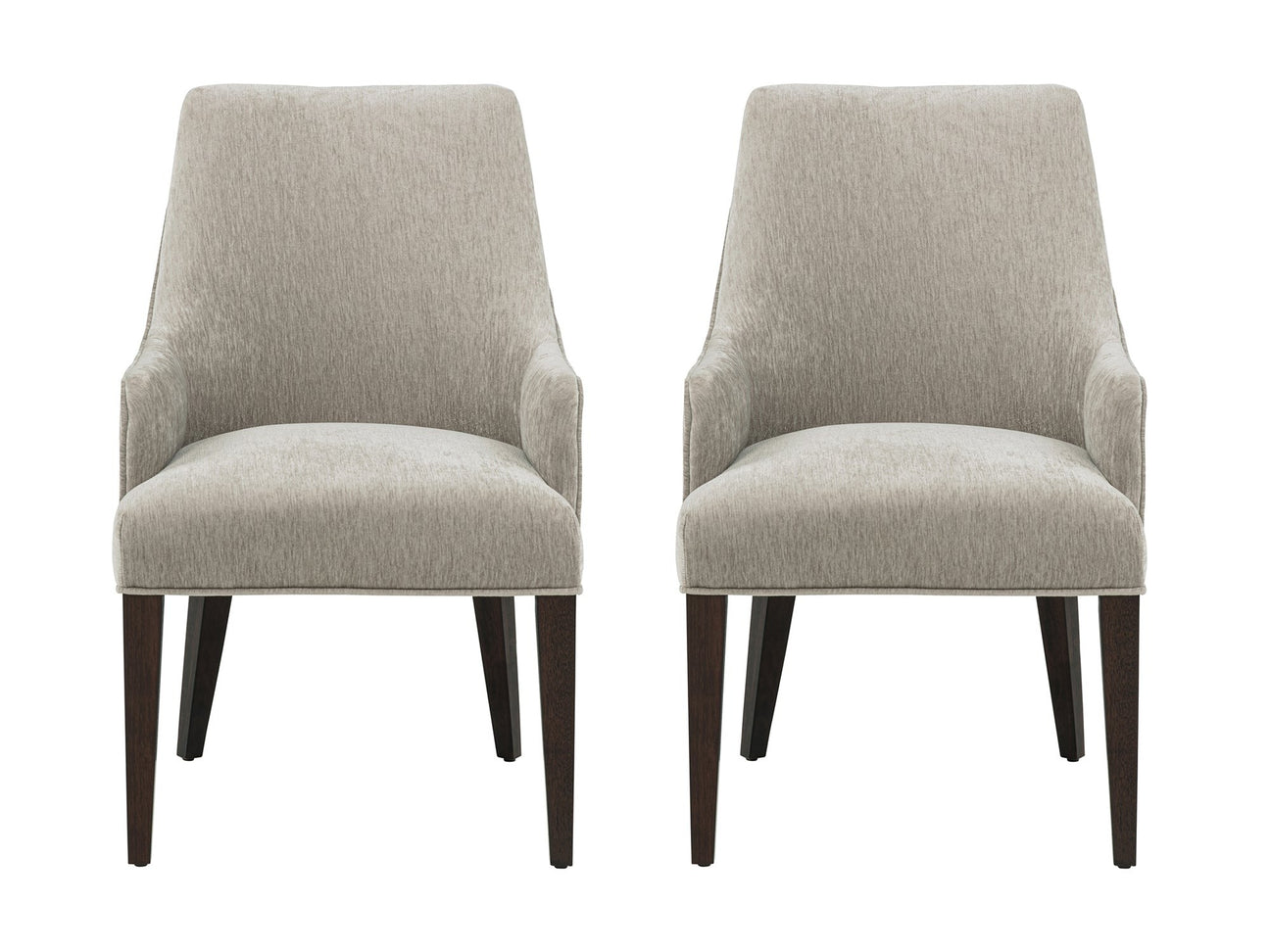 Beever Dining Armchair in Taupe (set of 2) - Ornate Home