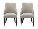 Beever Dining Armchair in Taupe (set of 2) - Ornate Home