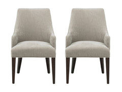 Beever Dining Armchair in Taupe (set of 2) - Ornate Home