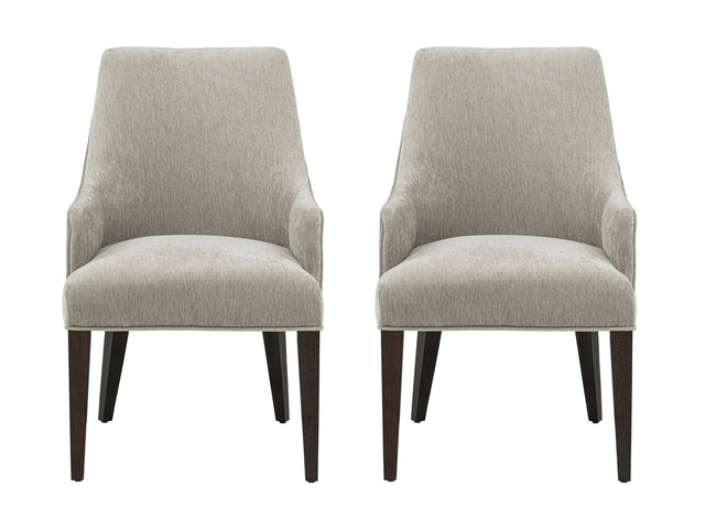 Beever Dining Armchair in Taupe (set of 2) - Ornate Home