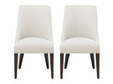 Beever Dining Chair in Cream (set of 2) - Ornate Home
