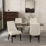 Beever Dining Chair in Cream (set of 4) - Ornate Home