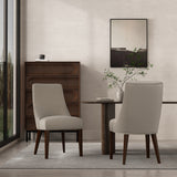 Beever Dining Chair in Taupe (set of 2) - Ornate Home