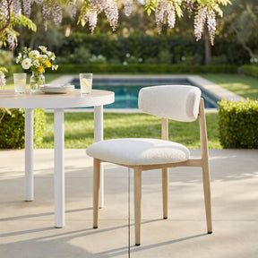 Bege White Dining Chair - Ornate Home