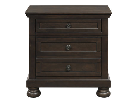 Begonia Brown Nightstand - Ornate Home