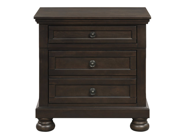 Begonia Brown Nightstand - Ornate Home