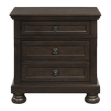 Begonia Brown Nightstand - Ornate Home