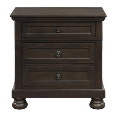 Begonia Brown Nightstand - Ornate Home