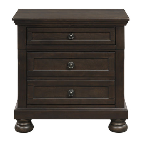 Begonia Brown Nightstand - Ornate Home