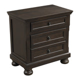 Begonia Brown Nightstand - Ornate Home