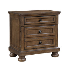 Begonia Brown Nightstand - Ornate Home