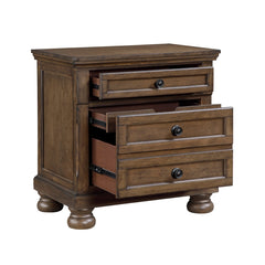 Begonia Brown Nightstand - Ornate Home