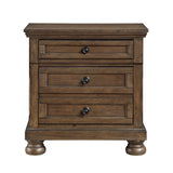 Begonia Brown Nightstand - Ornate Home