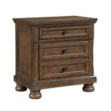 Begonia Brown Nightstand - Ornate Home