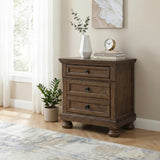 Begonia Brown Nightstand - Ornate Home