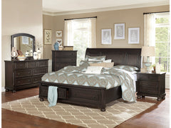 Begonia Brown Queen Platform Bed - Ornate Home