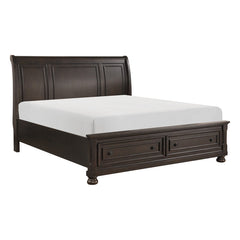 Begonia Brown Queen Platform Bed - Ornate Home
