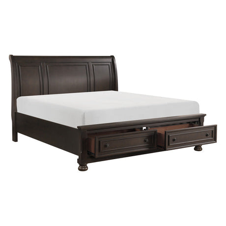 Begonia Brown Queen Platform Bed - Ornate Home