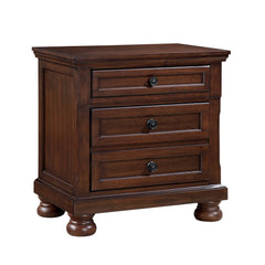 Begonia Dark Cherry Nightstand - Ornate Home