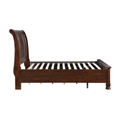 Begonia Silver Queen Platform Bed With Footboard Storage - Ornate Home