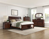 Begonia Silver Queen Platform Bed With Footboard Storage - Ornate Home