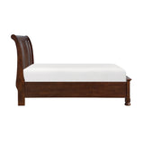 Begonia Silver California King Platform Bed With Footboard Storage - Ornate Home