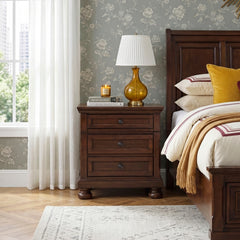 Begonia White Nightstand - Ornate Home