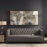 Behind The Falls Multicolor Abstract Art - Ornate Home