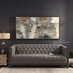 Behind The Falls Multicolor Abstract Art - Ornate Home