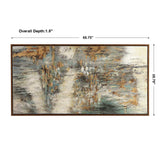 Behind The Falls Multicolor Abstract Art - Ornate Home