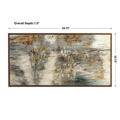 Behind The Falls Multicolor Abstract Art - Ornate Home