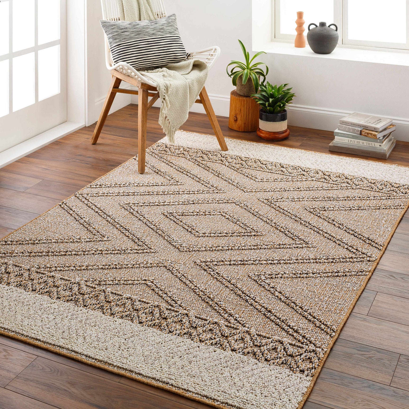 Beige Areli Outdoor Area Rug - Ornate Home