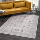 Beige Beckett Vintage Washable Area Rug - Clearance - Ornate Home